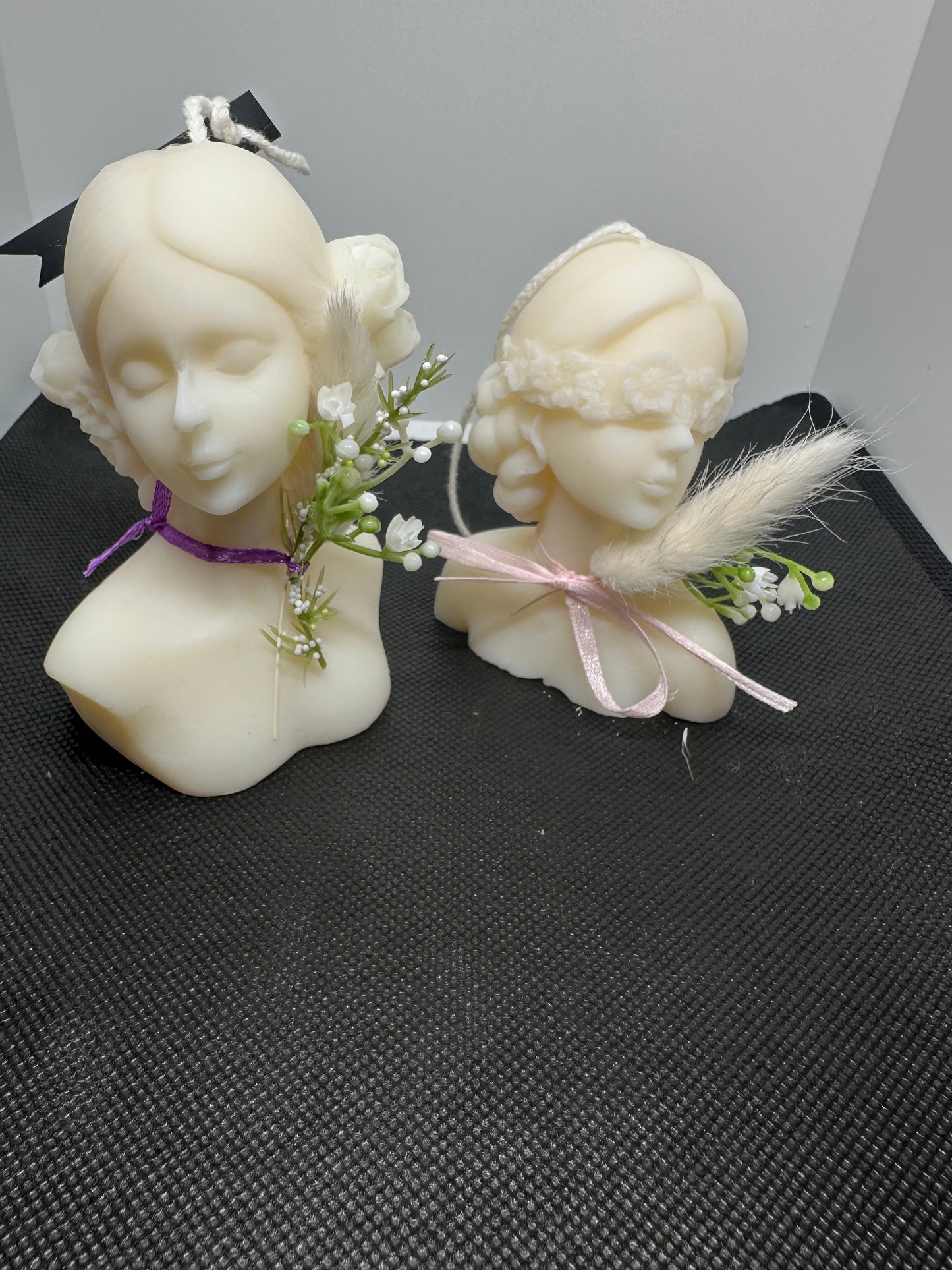 Small Lady Head Candle