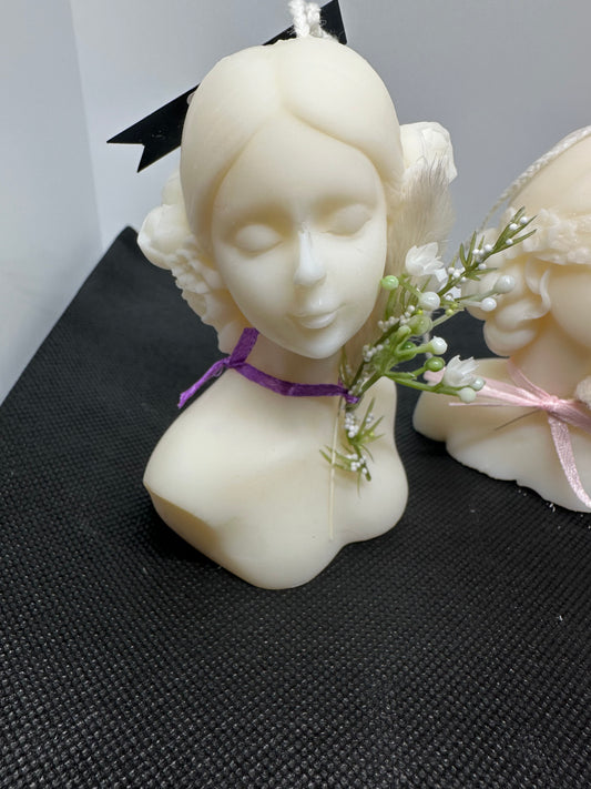 Small Lady Head Candle